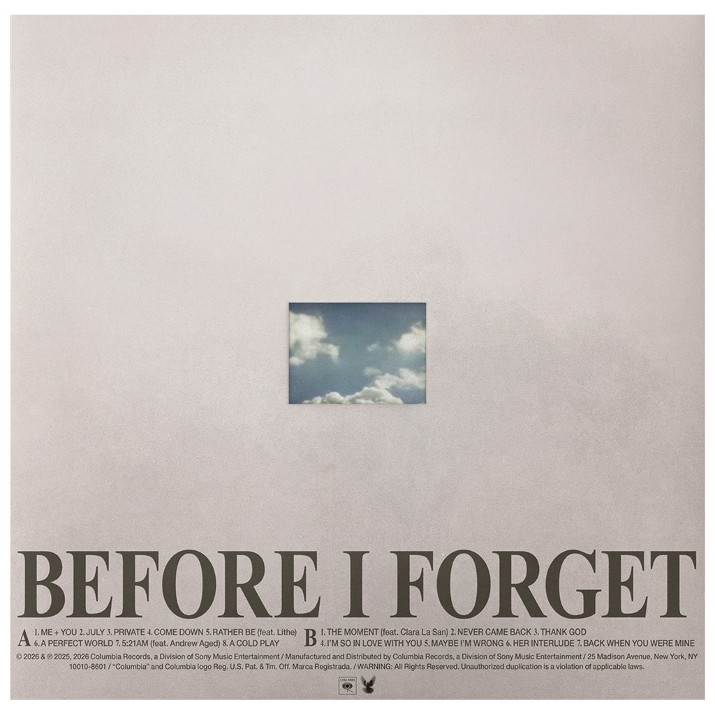 BEFORE I FORGET VINYL